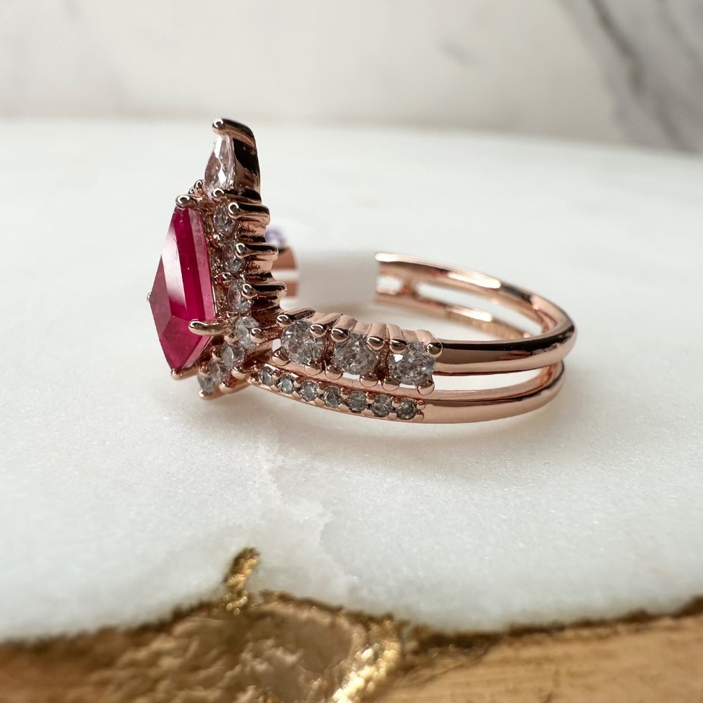 Bomb Party July Diva Status Ruby Ring Size 9 RBP5162 Size 9 - Picture 2 of 6